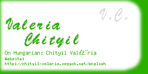 valeria chityil business card